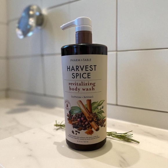 Pharm & Table Harvest Spice Body Wash | 32 oz | Caffeine + Retinol | Firming - Picture 1 of 1